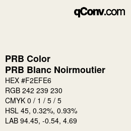 Color code: PRB Color - PRB Blanc Noirmoutier | qconv.com