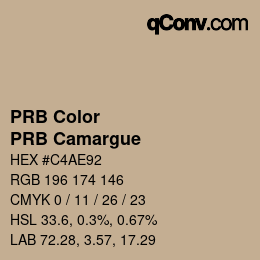 カラーコード: PRB Color - PRB Camargue | qconv.com