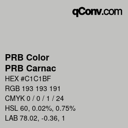 カラーコード: PRB Color - PRB Carnac | qconv.com