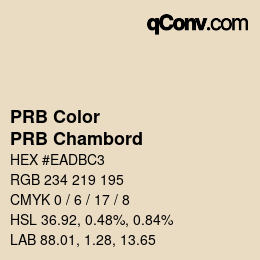 Farbcode: PRB Color - PRB Chambord | qconv.com