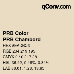 カラーコード: PRB Color - PRB Chambord | qconv.com