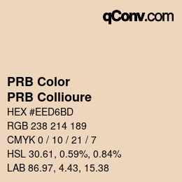 Color code: PRB Color - PRB Collioure | qconv.com
