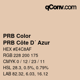 Farbcode: PRB Color - PRB Côte D´ Azur | qconv.com