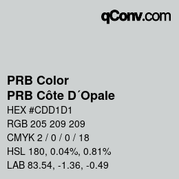 Código de color: PRB Color - PRB Côte D´Opale | qconv.com