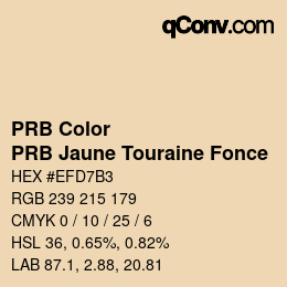 Code couleur: PRB Color - PRB Jaune Touraine Fonce | qconv.com