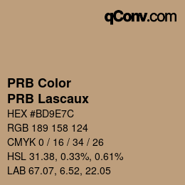 Color code: PRB Color - PRB Lascaux | qconv.com