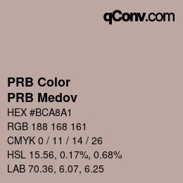 Código de color: PRB Color - PRB Medov | qconv.com