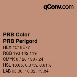 カラーコード: PRB Color - PRB Perigord | qconv.com