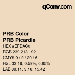 Código de color: PRB Color - PRB Picardie | qconv.com