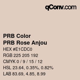 カラーコード: PRB Color - PRB Rose Anjou | qconv.com