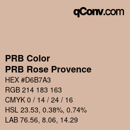 カラーコード: PRB Color - PRB Rose Provence | qconv.com