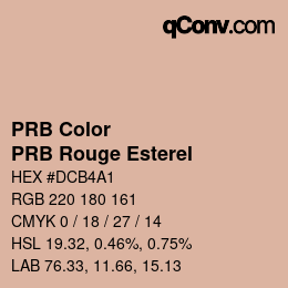 Color code: PRB Color - PRB Rouge Esterel | qconv.com