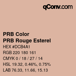 カラーコード: PRB Color - PRB Rouge Esterel | qconv.com