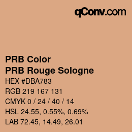 カラーコード: PRB Color - PRB Rouge Sologne | qconv.com