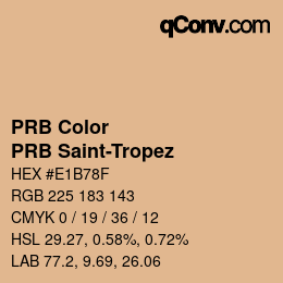 Código de color: PRB Color - PRB Saint-Tropez | qconv.com
