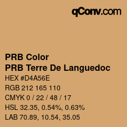 Farbcode: PRB Color - PRB Terre De Languedoc | qconv.com