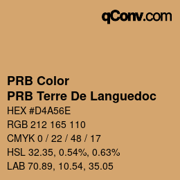 Code couleur: PRB Color - PRB Terre De Languedoc | qconv.com