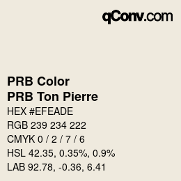 Código de color: PRB Color - PRB Ton Pierre | qconv.com