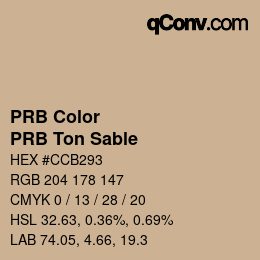 Código de color: PRB Color - PRB Ton Sable | qconv.com