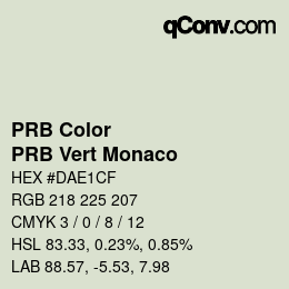 Farbcode: PRB Color - PRB Vert Monaco | qconv.com