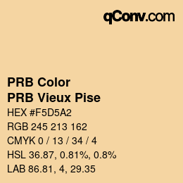 Farbcode: PRB Color - PRB Vieux Pise | qconv.com