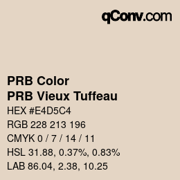 Farbcode: PRB Color - PRB Vieux Tuffeau | qconv.com