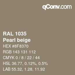 颜色代码: RAL 1035 - Pearl beige | qconv.com