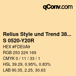 カラーコード: Relius Style und Trend 380 - S 0520-Y20R | qconv.com