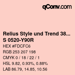 カラーコード: Relius Style und Trend 380 - S 0520-Y90R | qconv.com