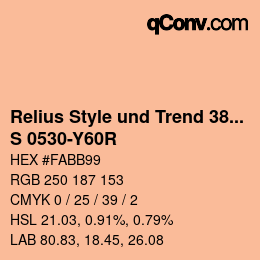 Code couleur: Relius Style und Trend 380 - S 0530-Y60R | qconv.com