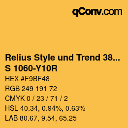 カラーコード: Relius Style und Trend 380 - S 1060-Y10R | qconv.com