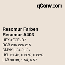 Código de color: Resomur Farben - Resomur A403 | qconv.com