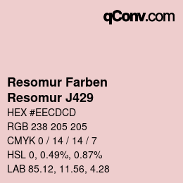 カラーコード: Resomur Farben - Resomur J429 | qconv.com