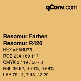 カラーコード: Resomur Farben - Resomur R426 | qconv.com