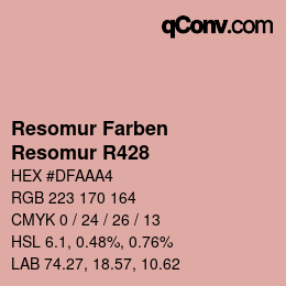 カラーコード: Resomur Farben - Resomur R428 | qconv.com