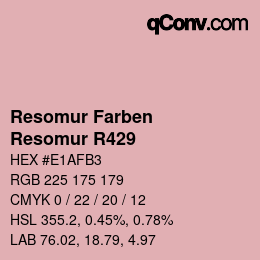 カラーコード: Resomur Farben - Resomur R429 | qconv.com
