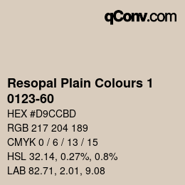 Farbcode: Resopal Plain Colours 1 - 0123-60 | qconv.com