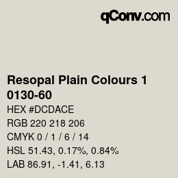 Código de color: Resopal Plain Colours 1 - 0130-60 | qconv.com