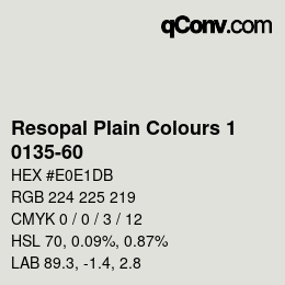 Farbcode: Resopal Plain Colours 1 - 0135-60 | qconv.com