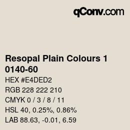 カラーコード: Resopal Plain Colours 1 - 0140-60 | qconv.com