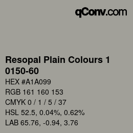 Farbcode: Resopal Plain Colours 1 - 0150-60 | qconv.com