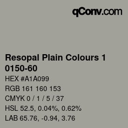 Código de color: Resopal Plain Colours 1 - 0150-60 | qconv.com