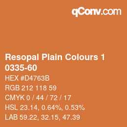 Código de color: Resopal Plain Colours 1 - 0335-60 | qconv.com
