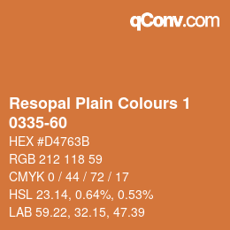 Código de color: Resopal Plain Colours 1 - 0335-60 | qconv.com