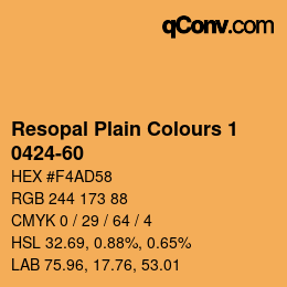 カラーコード: Resopal Plain Colours 1 - 0424-60 | qconv.com