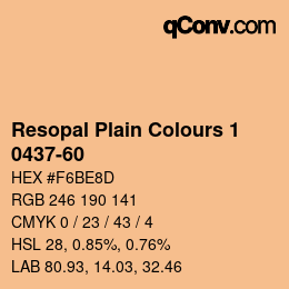 Farbcode: Resopal Plain Colours 1 - 0437-60 | qconv.com