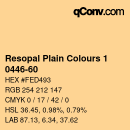 Farbcode: Resopal Plain Colours 1 - 0446-60 | qconv.com