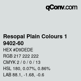 Código de color: Resopal Plain Colours 1 - 9402-60 | qconv.com