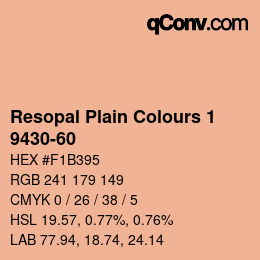 Código de color: Resopal Plain Colours 1 - 9430-60 | qconv.com