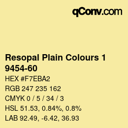 Código de color: Resopal Plain Colours 1 - 9454-60 | qconv.com